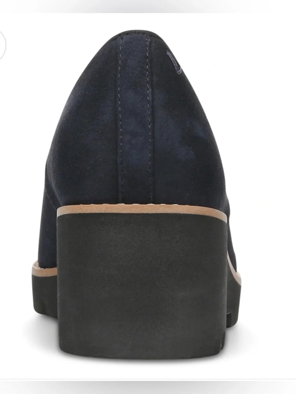 Vionic‎ Willa Wedge Loafers in Navy Blue Suede Women's Size 7M New In Box